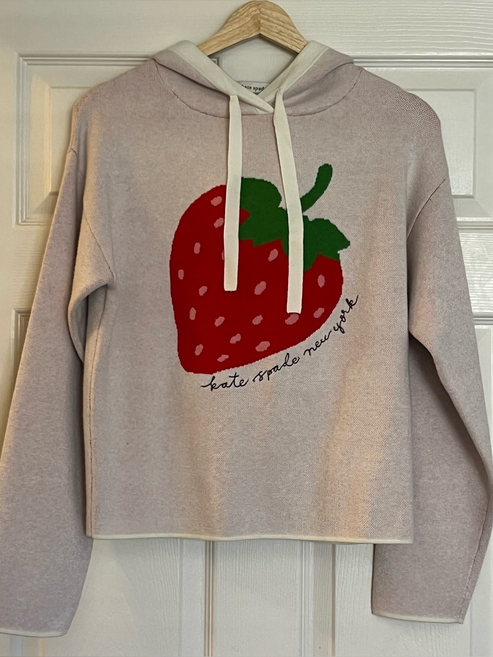 NWT Kate Spade New York x Target Strawberry Hooded Sweatshirt XXS 🍓 - Picture 6 of 9